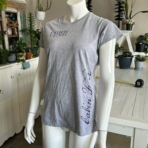 Corb Lund short sleeve T-shirt size XL 90% cotton 10% polyester gray